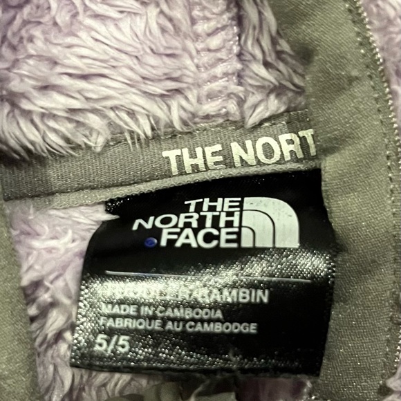 Girls size 5 North Face Fleece - Picture 3 of 3